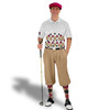 Golf Knickers Argyle Arcadia Outfit HHH - Khaki/Black/Maroon