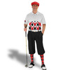 Golf Knickers Argyle Arcadia Outfit MM - Black/Red