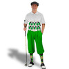 Golf Knickers Argyle Arcadia Outfit MMM - Lime/Khaki/Black