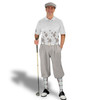 Golf Knickers Argyle Arcadia Outfit N - Taupe/White