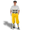 Golf Knickers Argyle Arcadia Outfit NNNN - Black/Yellow/White