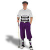 Golf Knickers Argyle Arcadia Outfit OOOO - Black/Purple/White