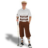 Golf Knickers Argyle Arcadia Outfit RR - Brown/Khaki/White
