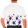 Golf Knickers Argyle Arcadia Outfit RRRR - White/Royal/Orange