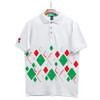 Golf Knickers Argyle Arcadia Outfit UUUU - White/Lime/Red