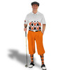Golf Knickers Argyle Arcadia Outfit YY - Black/Orange