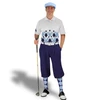 Golf Knickers Argyle Arcadia Outfit ZZ - Navy/Light Blue