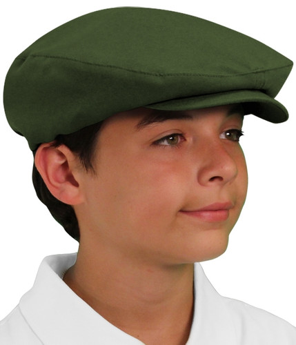 Youth Outdoor Sports Olive Microfiber Golf Cap Side