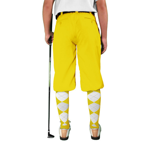 Youth Golf Knickers | Cotton | Yellow
