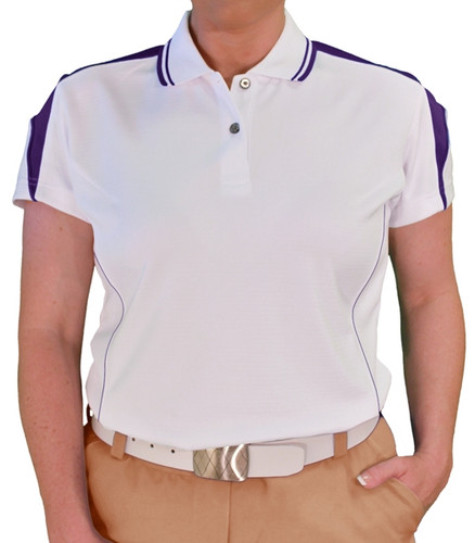 purple golf shirt ladies