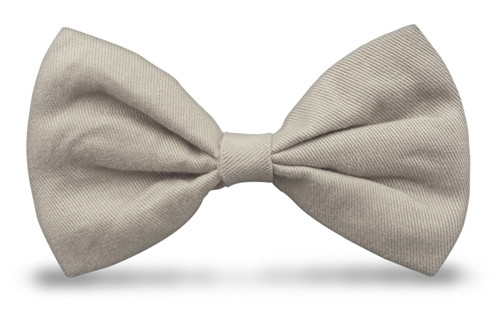 Fashionable Solid Taupe Bow Tie For Any Occasion