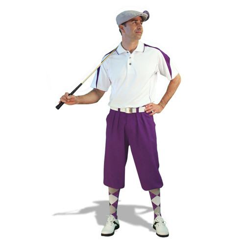 Mens Wedge White/Purple Outfit