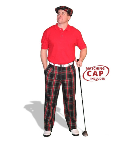 Men's Red White and Blue Argyle Golf Knickers | Tipsy Elves