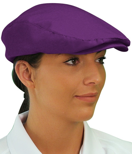 Ladies Outdoor Sports Purple Microfiber Golf Cap Side