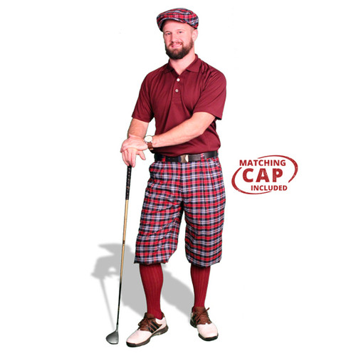 Mens Airdrie & Maroon Golf Outfit