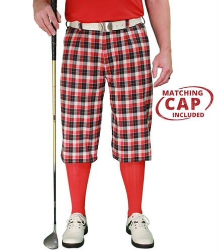 ROYAL & AWESOME Tartan Plaid Golf Pants Size 10 Yellow Red Blue Orange  Sweet! $30.00 - PicClick