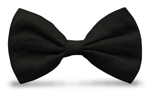 Fashionable Solid Black Bow Tie For Any Occasion