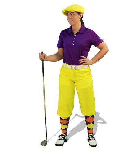 Ladies Yellow, Purple & Orange Outfit