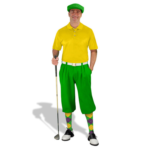 Mens Lime & Yellow Golf Outfit