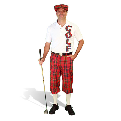 Mens Royal Stewart & Graphic Shirt Outfit - Golf