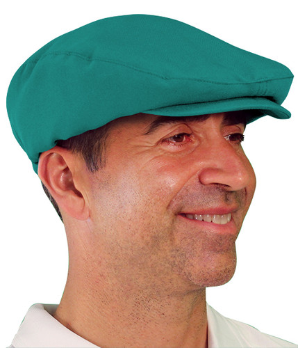 Mens Outdoor Sports Teal Microfiber Golf Cap Side