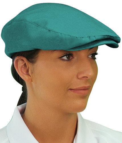 Ladies Outdoor Sports Teal Microfiber Golf Cap Side