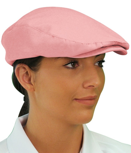 Ladies Outdoor Sports Pink Microfiber Golf Cap Side
