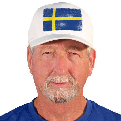 Active Series Sports Mens Homeland Baseball Cap Sweden Flag Design Front