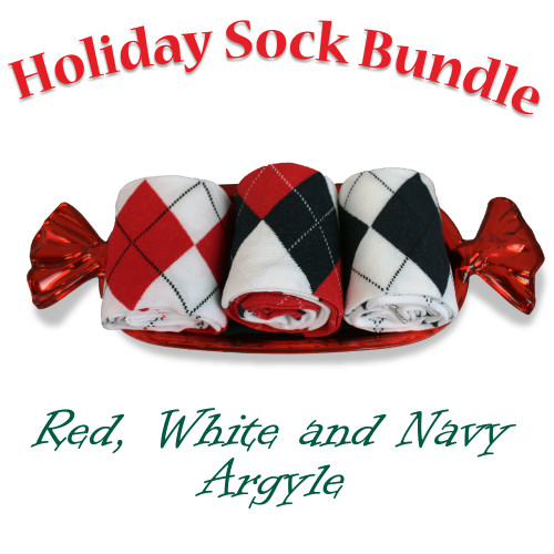 Red, White and Navy Sock Bundle