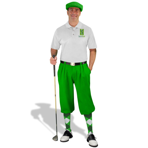 Mens Lime Saguto Golf Outfit