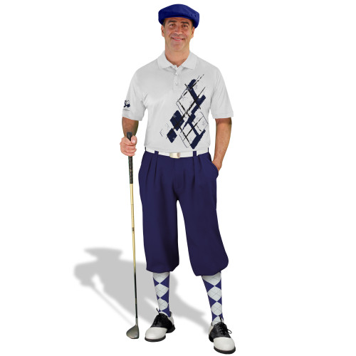 Golf Knickers Argyle Utopia Outfit M - Navy/White