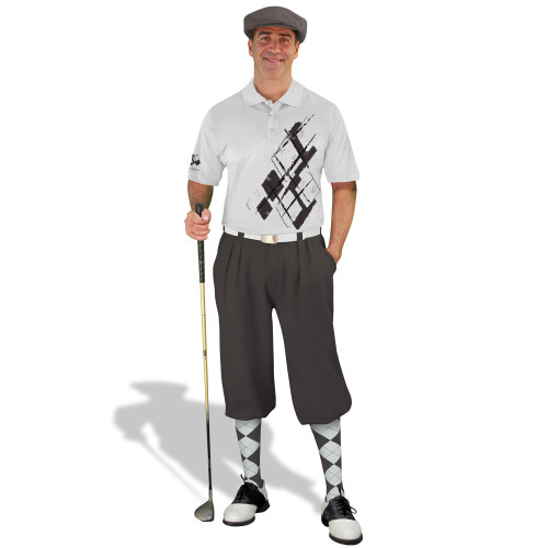 Golf Knickers Argyle Utopia Outfit O - Charcoal/White
