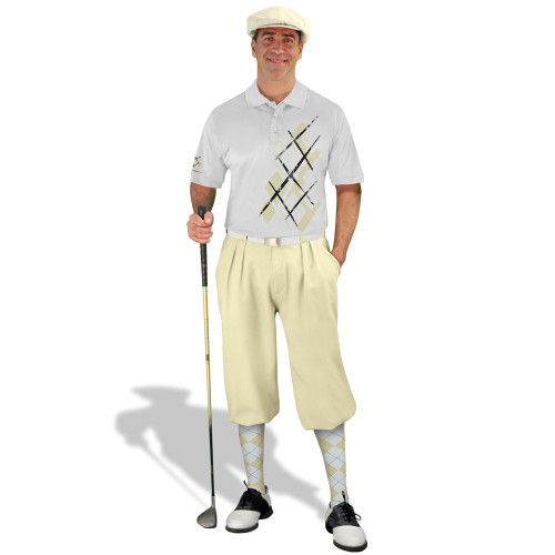 Golf Knickers Argyle Utopia Outfit T - Natural/White