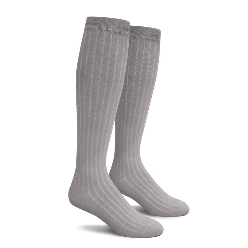 Mens Over the Calf Solid Socks Taupe