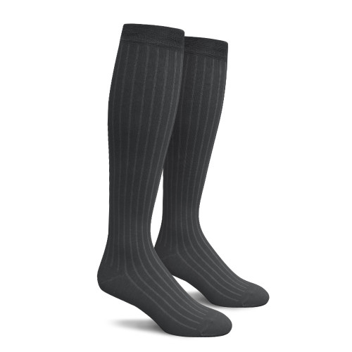 Youth Over the Calf Solid Socks Charcoal