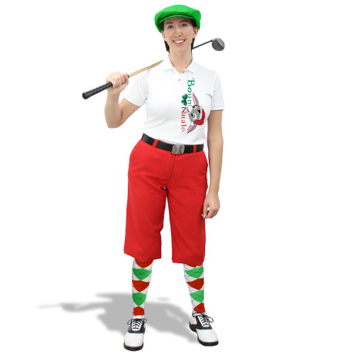 Ladies Golf Knickers Christmas Outfit - Boun Natale