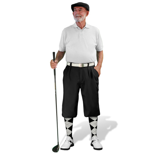 Golf Knickers - Mens Black Multiselect Outfit