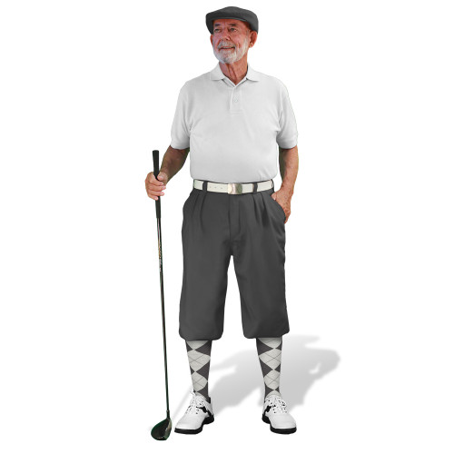 Golf Knickers - Mens Charcoal Multiselect Outfit