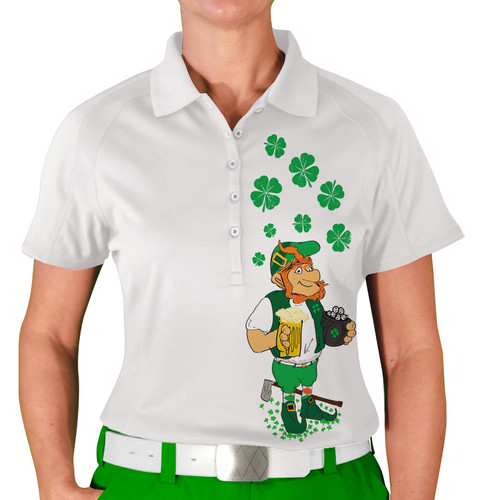 Ladies St. Patrick's Day Leprechaun Golf Shirt