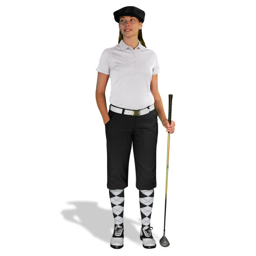 Golf Knickers - Ladies Black Multiselect Outfit