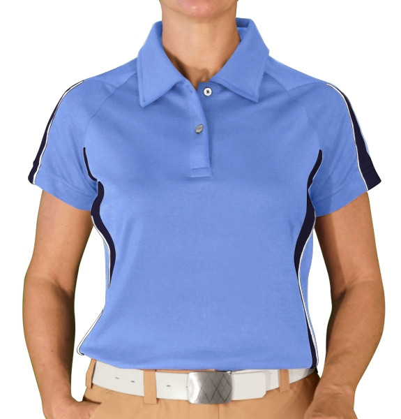 navy blue golf shirt