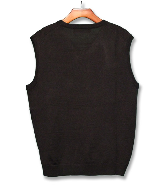 Plain black vest