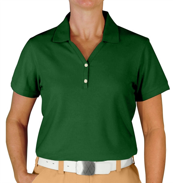 green golf shirts ladies