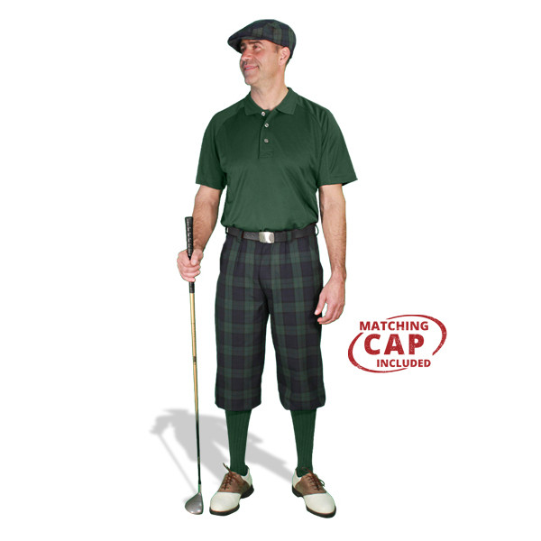  Golf Knickers Impact Plaid Golf Outfits - Mens - Khaki