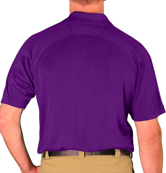 purple golf polo