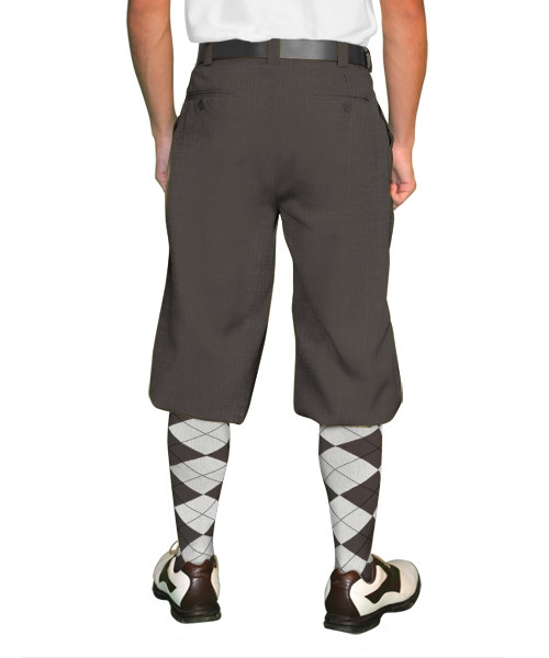 Mens Golf Knickers Cotton/Ramie Brown