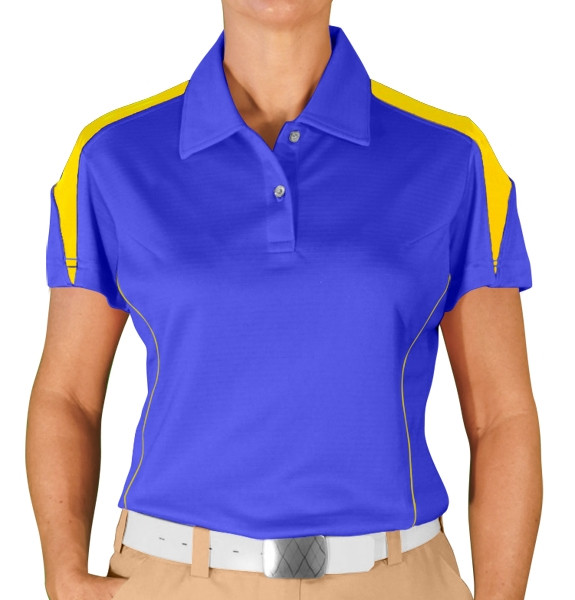 ladies yellow golf shirt