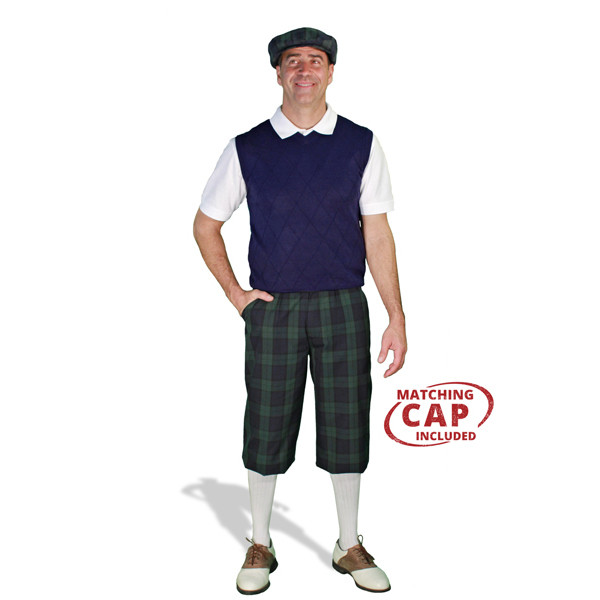 Mens Saratoga & Navy Golf Knickers Golf Outfit