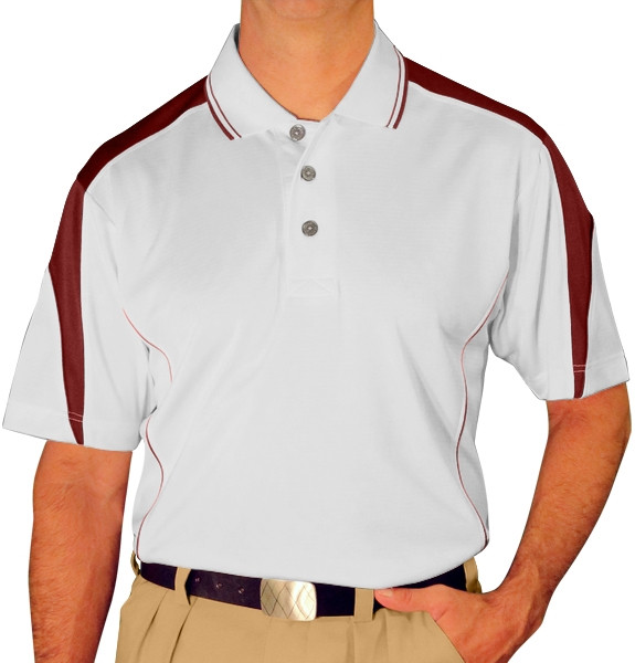 maroon golf shirts