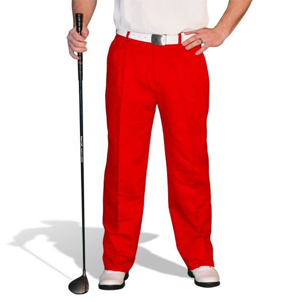 Cotton Golf Trousers | Par 4 | Red
